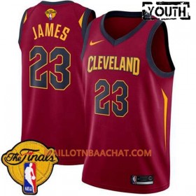 Maillot NBA Cleveland Cavaliers LeBron James 23 2018 NBA Finals Patch Nike Rouge Swingman - Enfant